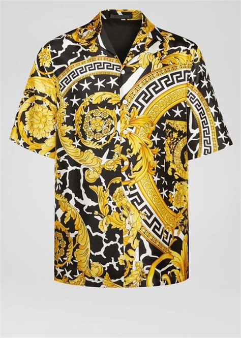 short sleeve versace mens shirt|authentic versace shirt.